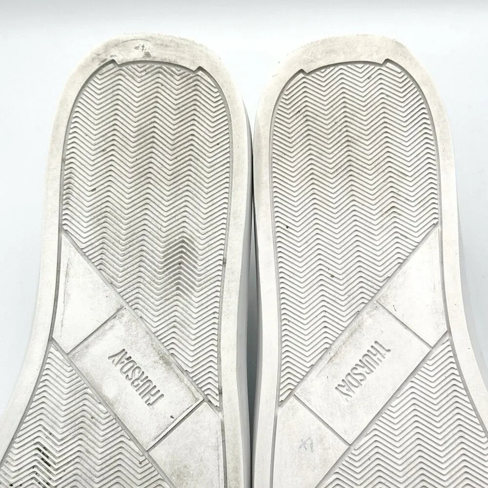 Thursday Boots Sneaker White Leather Size 7 Made In Portugal Minimalist Casual